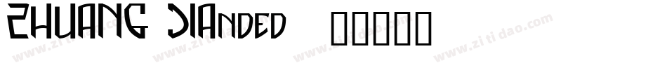 ZHUANG JIAnded字体转换
